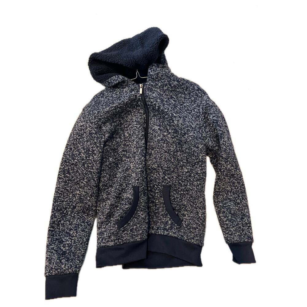 Open Trails Gray Black Full Zip Up Hoodie Mens Medium